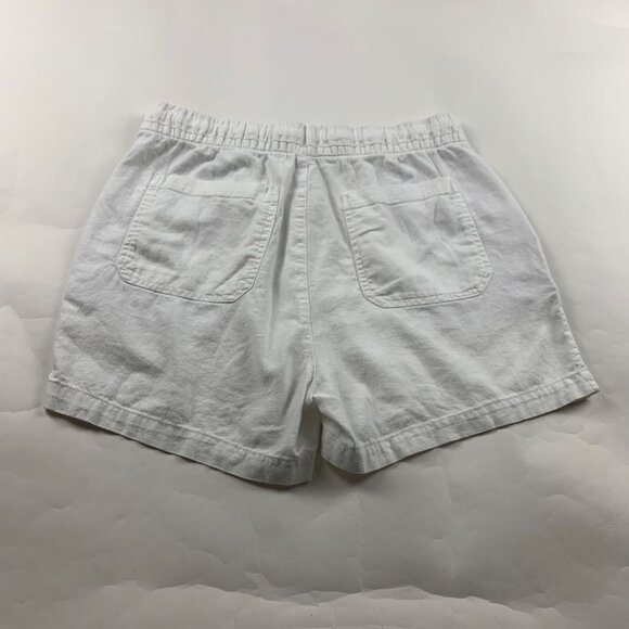 Old Navy White Linen Blend High Rise Pull On Shorts M - Picture 4 of 4